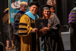 President Roache and Graduate